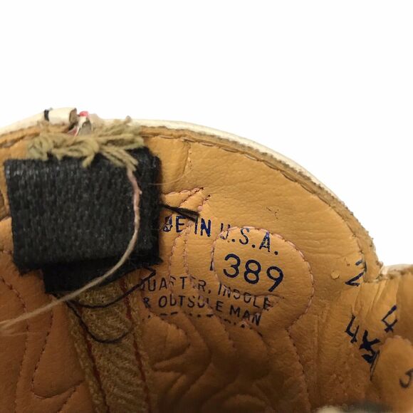 Vintage Toddler Boots 4 1/2D Red And Black made In USA - Picture 8 of 10